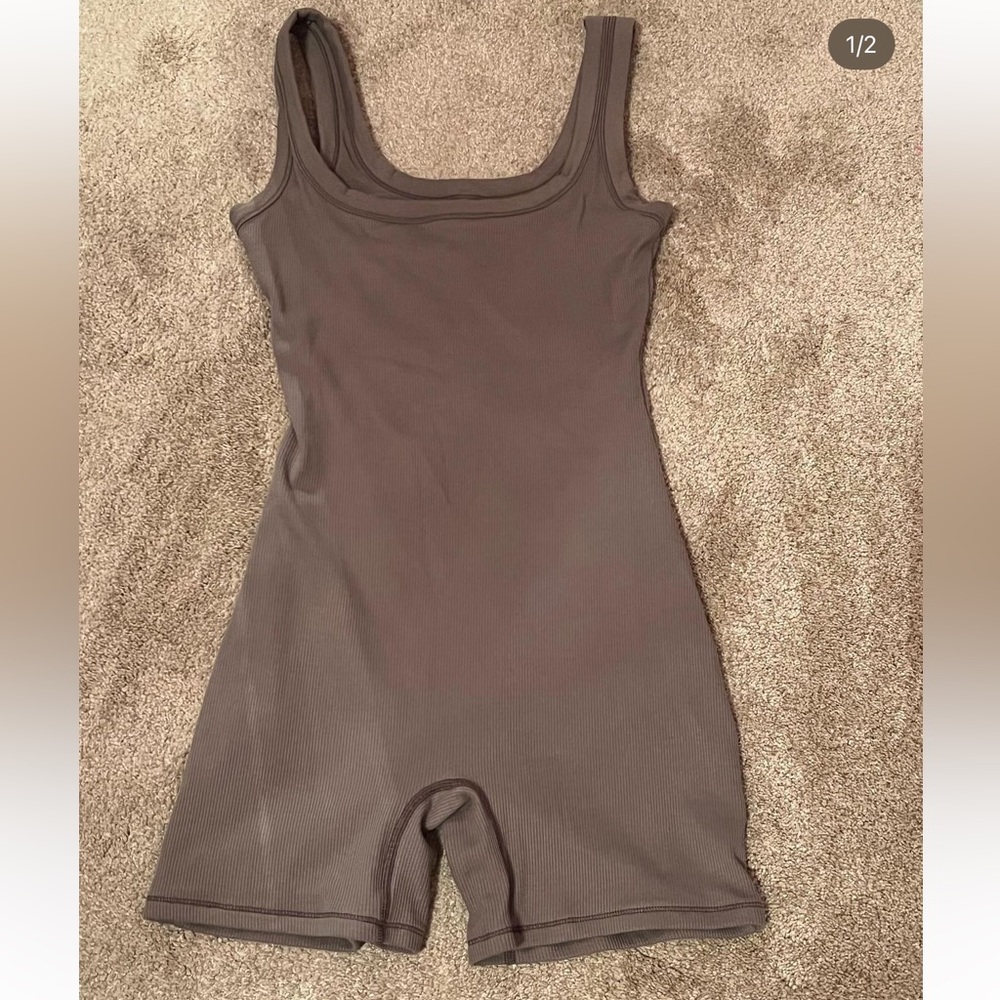 SUPER RARE SKIMS ONESIE ROMPER IN SMOKE